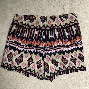Anthropologie Tolani Silk Tribal Pattern Skort